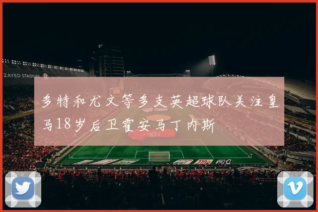 多特和尤文等多支英超球队关注皇马18岁后卫霍安马丁内斯
